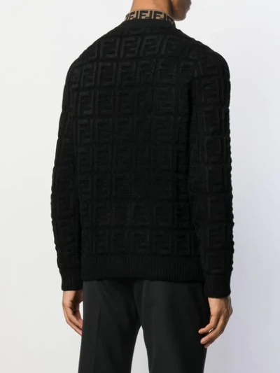 Shop Fendi Pullover Mit Ff-muster In Black