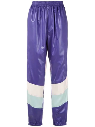 Shop Àlg Colour Block Track Pants In Multicolour