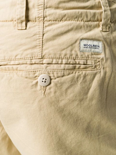 Woolrich Turn Up Hems Shorts In Neutrals
