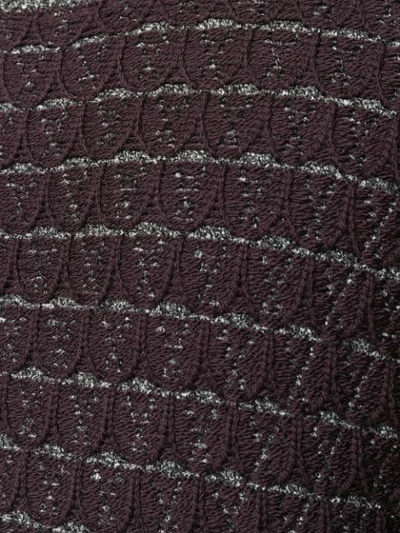 Shop Maison Margiela Wave Knit Sweater In Pink
