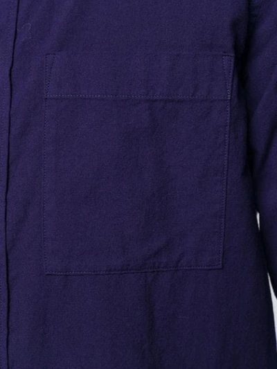ATTACHMENT MANDARIN COLLAR SHIRT - 紫色
