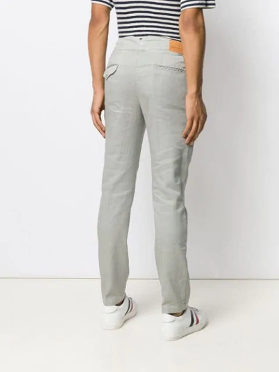 Shop Entre Amis Straight Leg Trousers - Grey