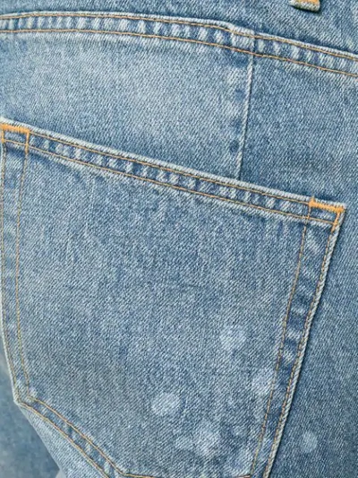 BALMAIN DESTROYED JEANS - 蓝色