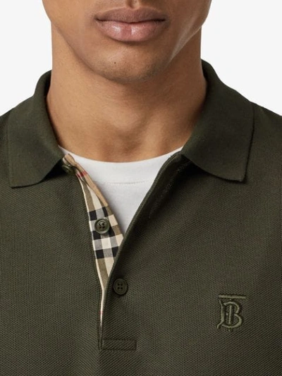 BURBERRY MONOGRAM MOTIF POLO SHIRT - 绿色