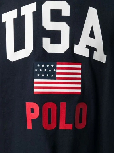 Shop Polo Ralph Lauren 'usa Polo' T-shirt In Blue