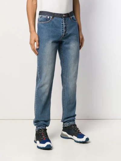 Shop Apc New Standard Jeans In Blue