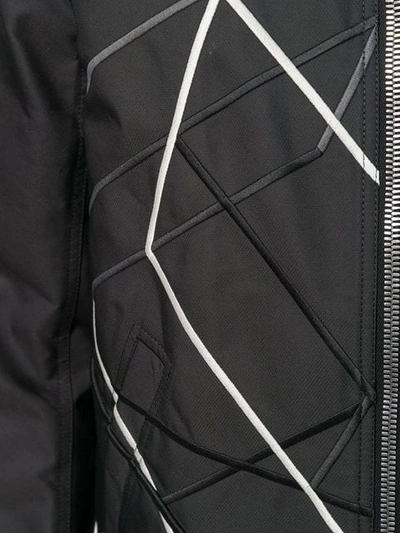 Shop Rick Owens Embroidered Bomber Jacket In Black