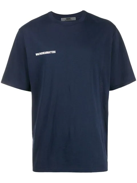 Wwwm T-Shirt Mit Logo-Patch In Blue | ModeSens