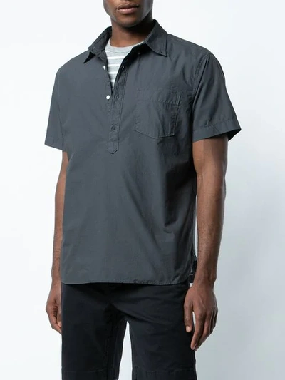 Shop Alex Mill Popover Shirt In Black