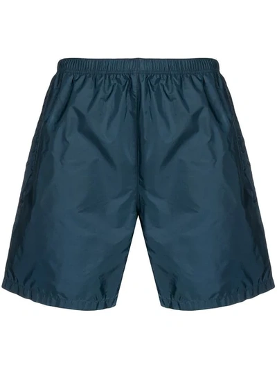 Shop Prada Classic Swim Shorts In Blue