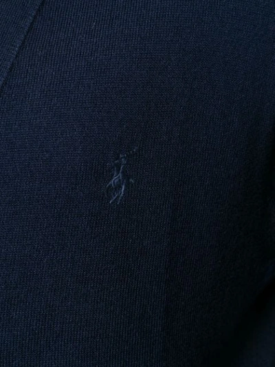 Shop Polo Ralph Lauren Plain Cardigan In Blue