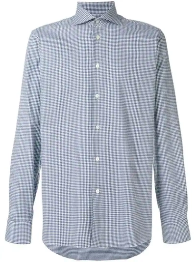 Shop Borriello Gingham Shirt - Blue