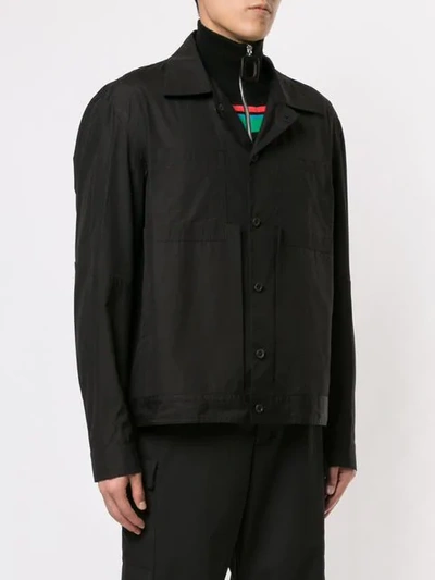 Shop Craig Green Spread Collar Jacket In Black