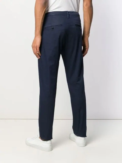 Shop Dondup Slim Fit Chinos In Blue