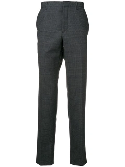 Shop Prada Flat Front Trousers - Grey