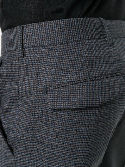 Shop Prada Flat Front Trousers - Grey