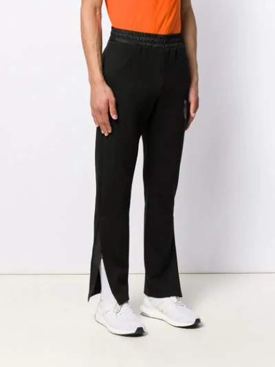 Shop Plein Sport Logo Track Trousers In Black