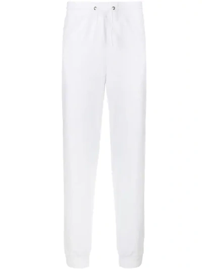Shop Givenchy Logo Stripe Track Pants In White