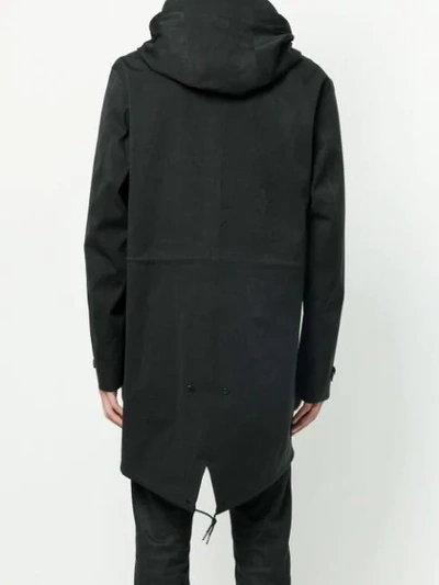 Shop Ten C Cyclone Parka Coat In Black