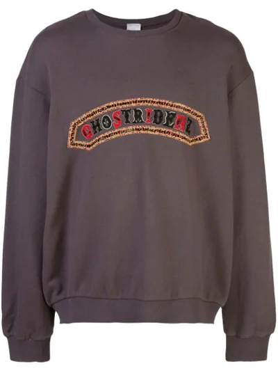 Shop Alchemist Embroidered Sweatshirt In Grey