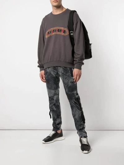 Shop Alchemist Embroidered Sweatshirt In Grey