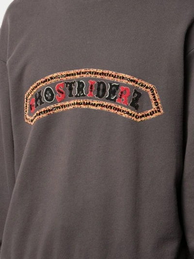 Shop Alchemist Embroidered Sweatshirt In Grey