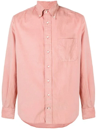 Shop Gitman Vintage Button Down Shirt In Pink
