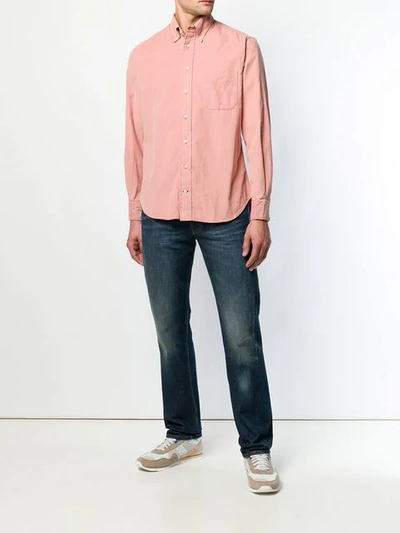 Shop Gitman Vintage Button Down Shirt In Pink