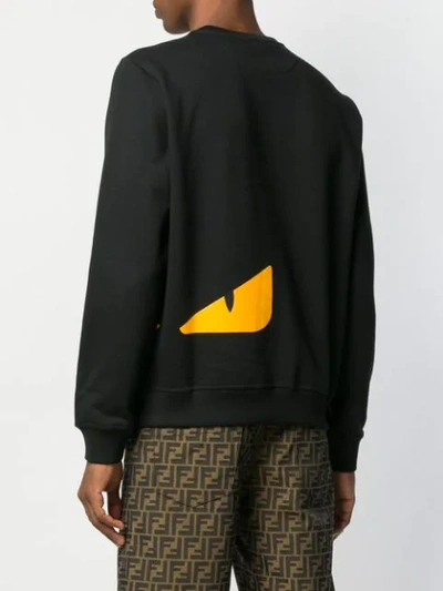 Shop Fendi Bag Bugs Sweatshirt In Black
