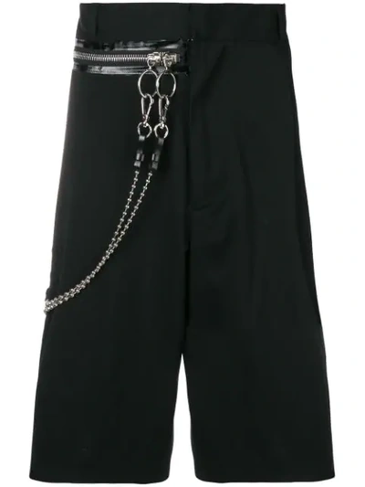 Shop Dsquared2 Chain Detail Shorts In Black