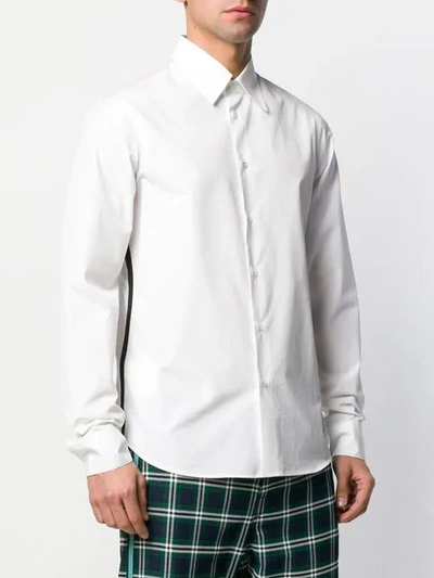 Shop Marni Long Sleeve Classic Shirt In White
