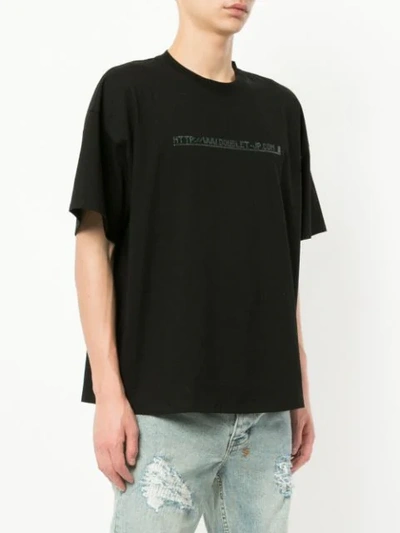Shop Doublet Sequined Detail T-shirt - Black
