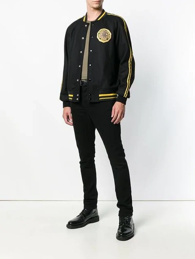 Shop Diesel Rebellion Bomber Jacket - Black