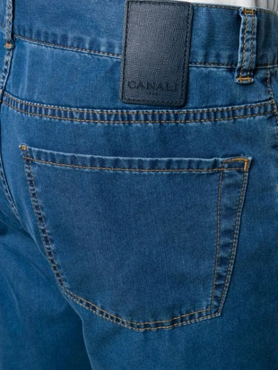 Shop Canali Straight Jeans In Blue