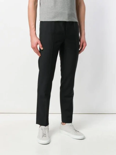 Shop Harmony Paris Slim-fit Tailored Trousers In Black
