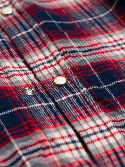 Shop Dsquared2 Checked Plaid Shirt In Red