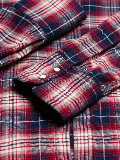 Shop Dsquared2 Checked Plaid Shirt In Red