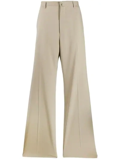 Shop Lanvin Pleated Tailored Trousers In 05 Beige