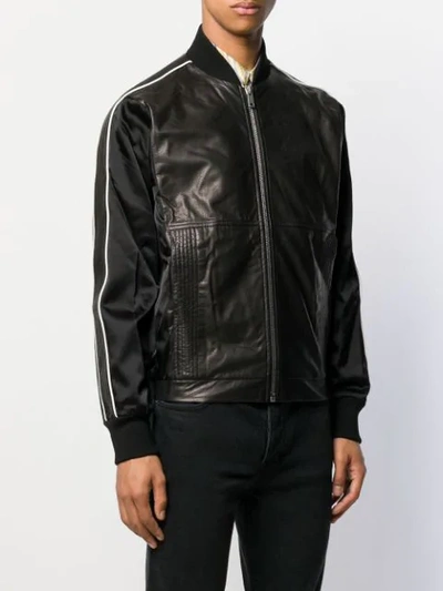 Shop Givenchy Embossed Logo Jacket In Brown