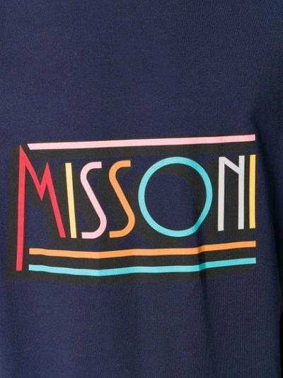 Shop Missoni Logo In Blue