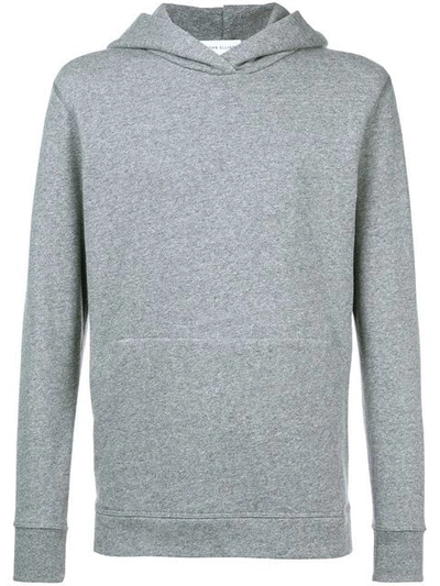 Shop John Elliott Side Zip Hooded Sweatshirt In Grey