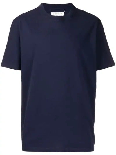 Shop Maison Margiela Classic Crew Neck T-shirt In Blue