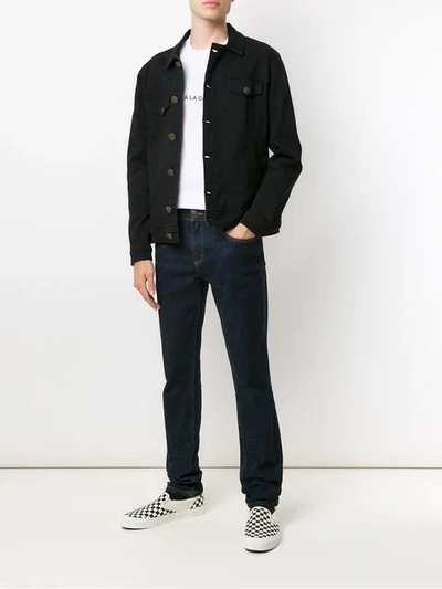 Shop À La Garçonne + Hering Denim Jacket In Black