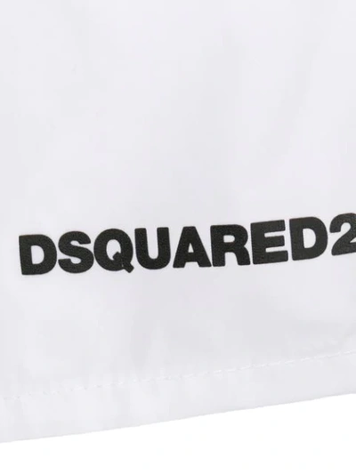 Shop Dsquared2 Icon Swim Trunks - White