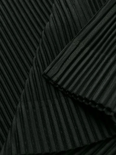 Shop Issey Miyake Pleated Vest Top In Black