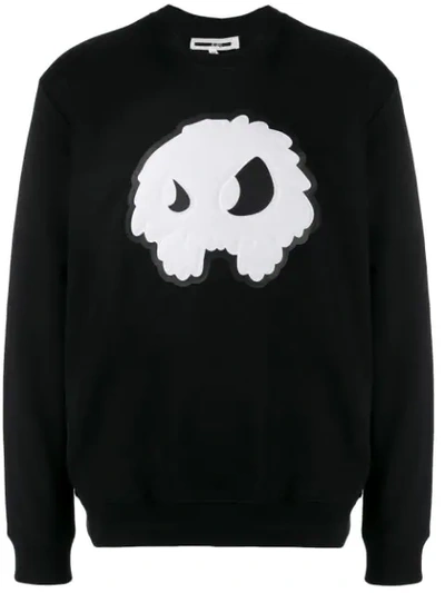 Shop Mcq By Alexander Mcqueen Monster Motif Sweatshirt In Black
