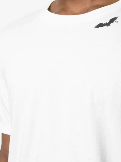 Shop Saint Laurent Bat Print T-shirt In White