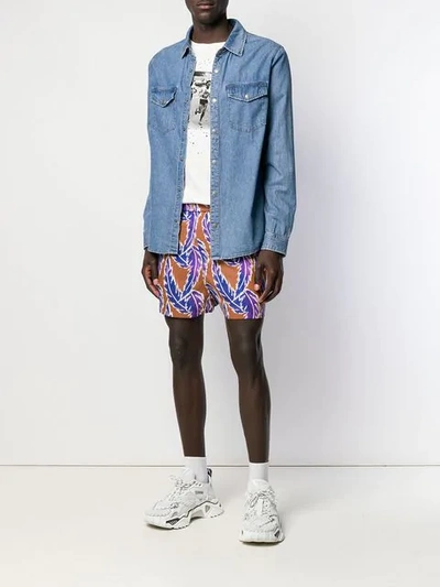 Shop You As Patterned Chino Shorts In Blue