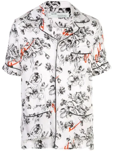OFF-WHITE X THE WEBSTER FLORAL PAJAMA SHIRT - 白色