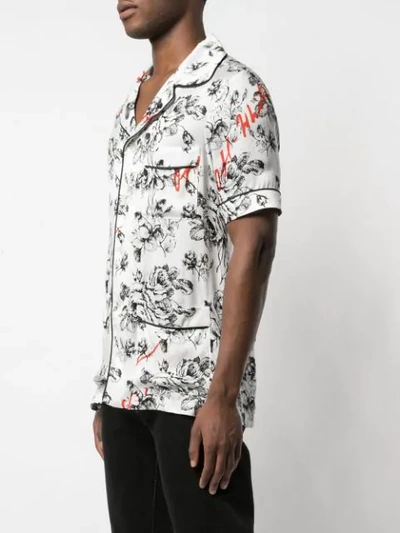OFF-WHITE X THE WEBSTER FLORAL PAJAMA SHIRT - 白色